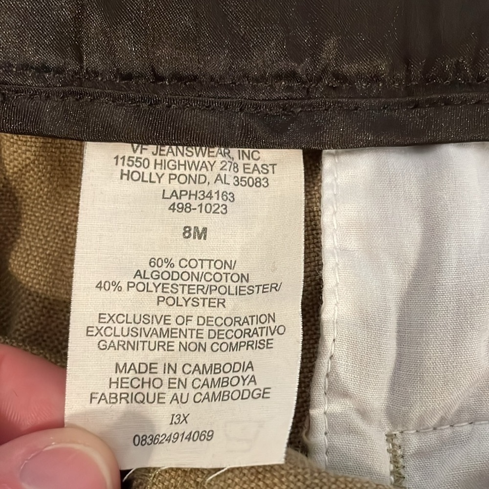 Lee Just Below The Waist Wide Leg Trousers 8M - Picture 8 of 8